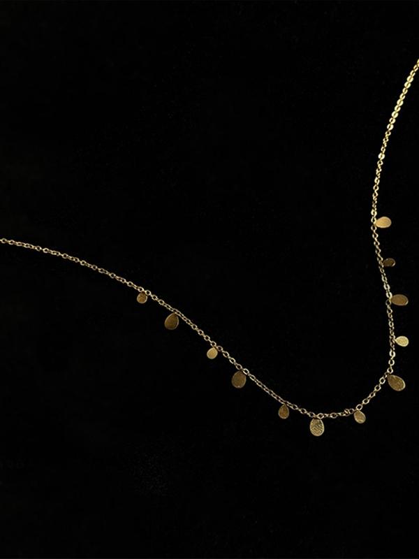 Elegant Geometric Design Chain Necklace for Women, Stainless Steel Jewelry for Party, Daily Clothing Decor, Trendy All-match & Exquisite Jewelry for Birthday Gift 2