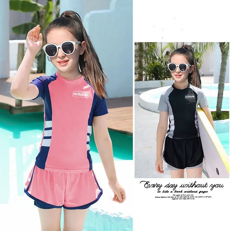 Đồ Bơi Trẻ Em, Dành Cho Bé Gái Từ 5 ~ 13 Tuổi, Bộ Đồ Bơi, Bé Trai Có Kích Thước Tương Ứng