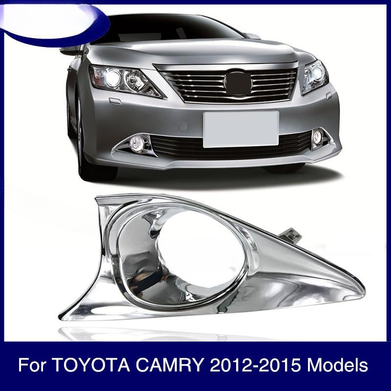 Product Introduction of Front Bumper Fog Light Cover For TOYOTA CAMRY 2012 2013 2014 2015  ABS Chrome Fog Lamp Hood 5