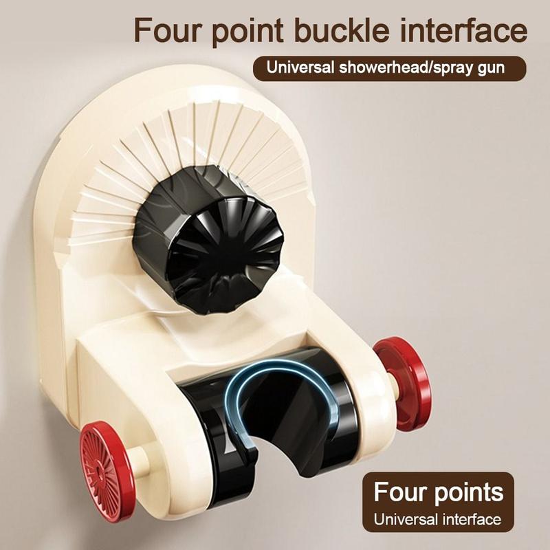 Product Introduction of Creative Suction Cup Shower Head Holder Adjustable Removable Showerhead Bracket Wall Mounted Handheld Sprayer Support Bathroom Accessories 14