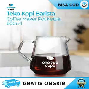 TEKO TAHAN PANAS AIR MINUM KOPI ESTETIK BOROSILICATE KACA 400-600 ML