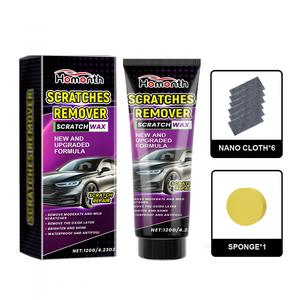Kit de Pasta Reparadora de Arañazos para Automóvil – Eliminación de Rayones, Cuidado de Pintura y Faros (Set Completo)