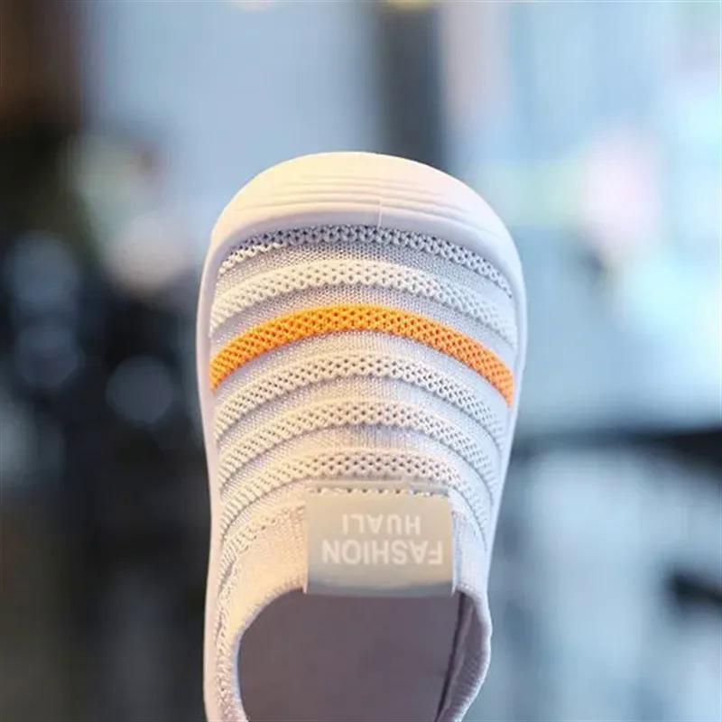Product Introduction of Anti-skid toddler shoes, comfortable for kids and babies, for girls and boys, solid color, fashion, breathable mesh shoes, soft soles, lightweight shoes, shoes socks, for 0-2 years soft sole shoes 17