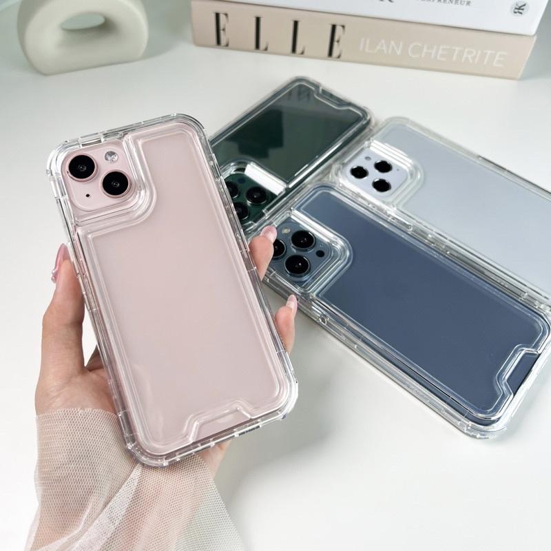 [i17] พร้อมส่งในไทย E5S13&T9 เคสประกบกันกระแทกดีเยี่ยม 3ชั้น เคสไอโฟน เคสใส สำหรับ iPhone 16Plus,I16