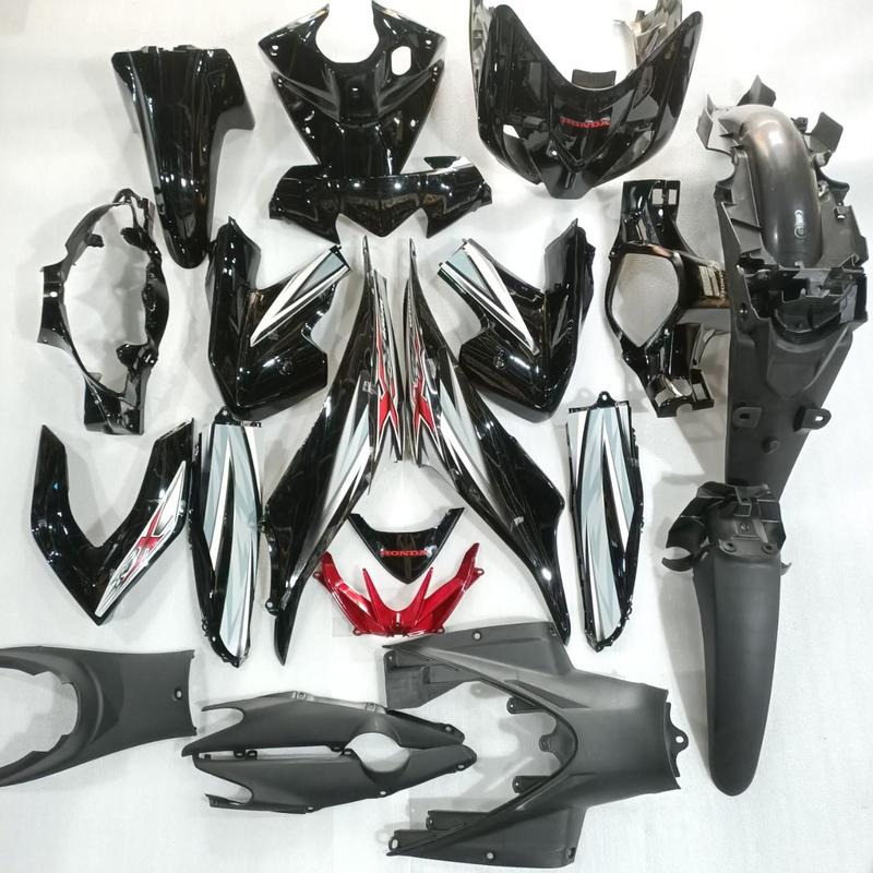  Bộ dàn áo Màu Đen Full cho xe Wave RSX 110 đời 2010 - 2012   CÓ KÈM TEM  Nhựa nguyên sinh ABS cao cấp 