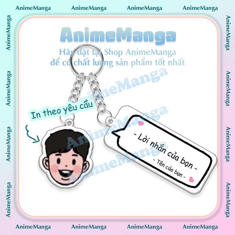 AnimeManga Móc Khóa Ghi Lời Nhắn Theo Yêu Cầu Làm Quà Tặng Women Nữ Chất Liệu Acrylic Nền Trắng Kích Thước 4cm Dễ Mang Theo Và Bố Trí Trên Bàn Làm Việc Hoặc Kệ Sách