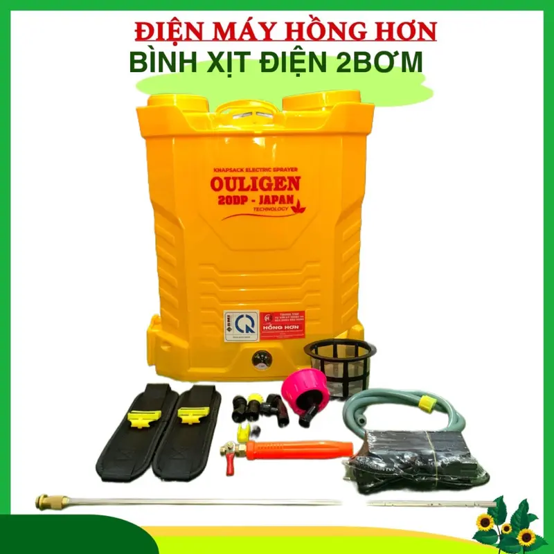 Bình Xịt Điện OULIGEN 2 Bơm Dùng Để Xịt Tưới Cho Cây Trồng phun sương vỏ 1