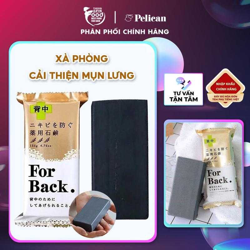 Xà Phòng Hỗ Trợ Cải Thiện Mụn Lưng Pelican For Back Medicated Soap 135g Skincare
