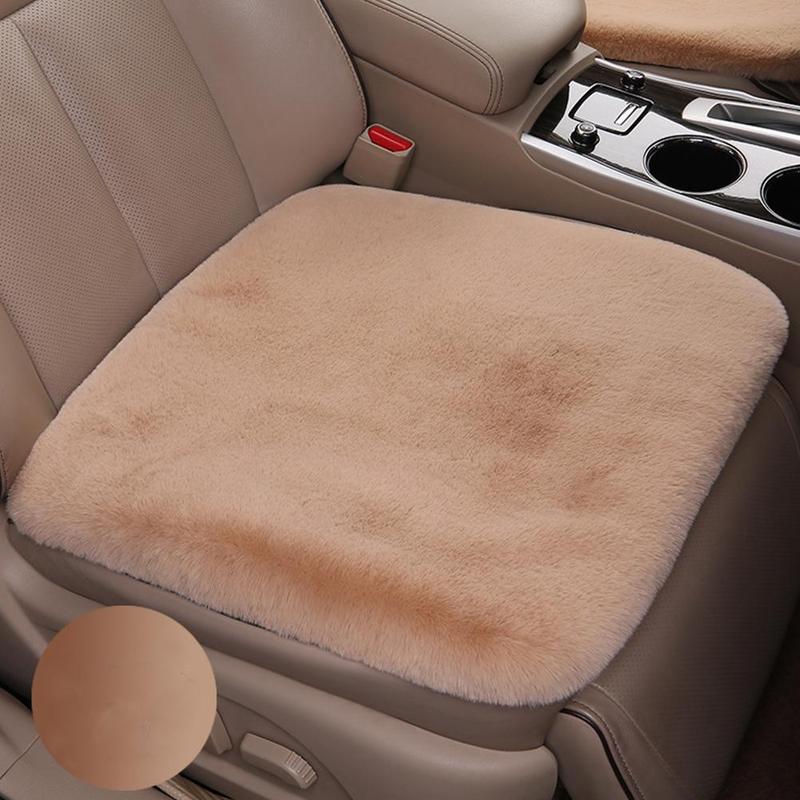 Product Introduction of Plush Seat Cushion Car Seat Cushion Winter Plush Rabbit Fur Winter Warmth Thick Wool One Piece E2D8 35