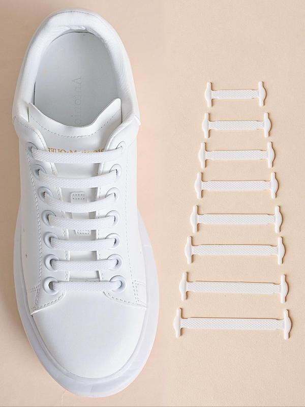 2024 Simple Silicone No Tie Shoe Laces, Casual Matching Minimalist Shoes Shoelaces, Stretch Shoelaces for Trainers, Sneakers, Sports Shoes, Combat Boots 4