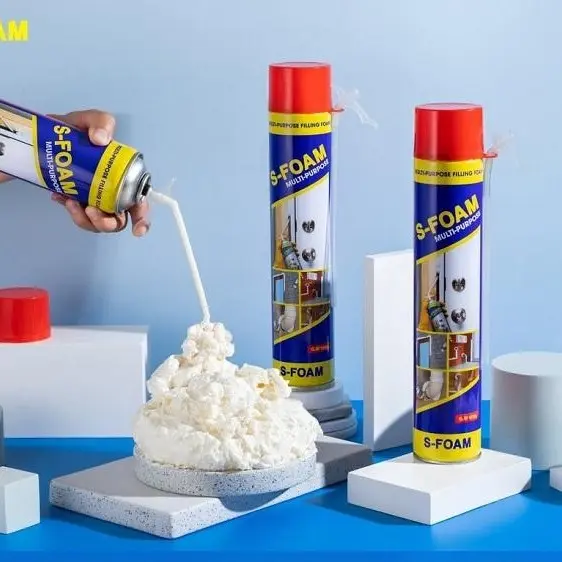 Keo bọt nở siêu dính 750ml - Bình xịt bọt nở trang trí, sửa chữa tạo thẩm mỹ đẹp ( Hàng chính hãng) 5