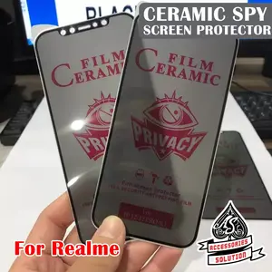For Realme ANTIGORES CERAMIC SPY MATTE PRIVACY Lentur PELINDUNG LAYAR HP