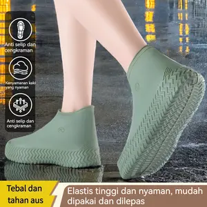 Pelindung sepatu lateks / pelindung sepatu anti air / pelindung sepatu tahan air untuk aktivitas luar ruangan di hari hujan / cocok untuk orang dewasa dan anak-anak