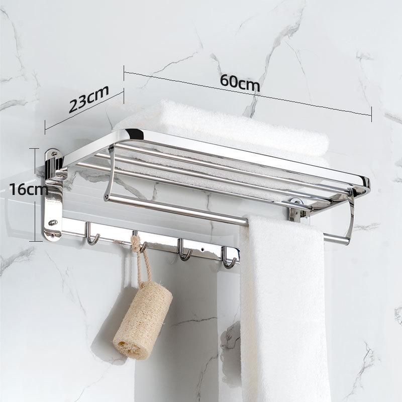 Product Introduction of Giá treo khăn nhà tắm INOX 304 KNUS, Thanh hộp day 10 li, Không gỉ sắt, sáng bóng, dễ vệ sinh thanh  sắt 4