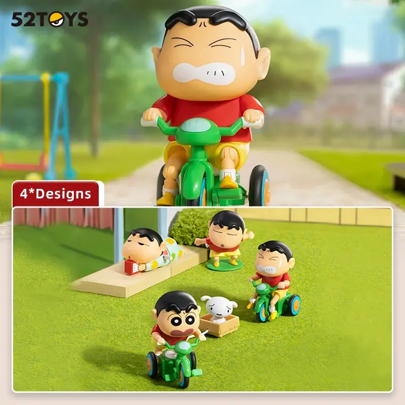 52TOYS BLIND BOX Crayon Shin Chan Dynamic Shin Life, Mystery Box, Collectible Wind-up Toy Desktop Decoration, Gift for Christmas