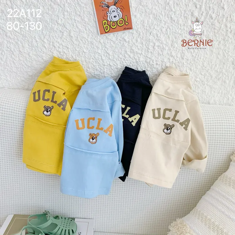 Áo thun cotton bé trai dài tay 2