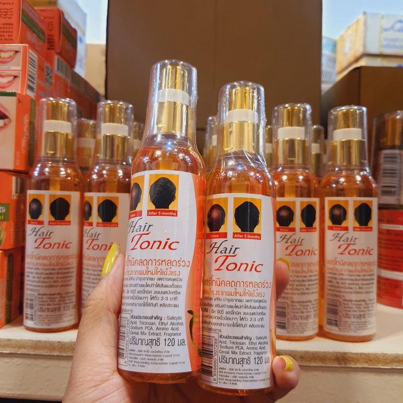 2 Chai Xịt Mọc Tóc Chống Hói Đầu Genive Hair tonic Thái Lan 120ml - Chăm Sóc Tóc Dưỡng Tóc huyết thanh active