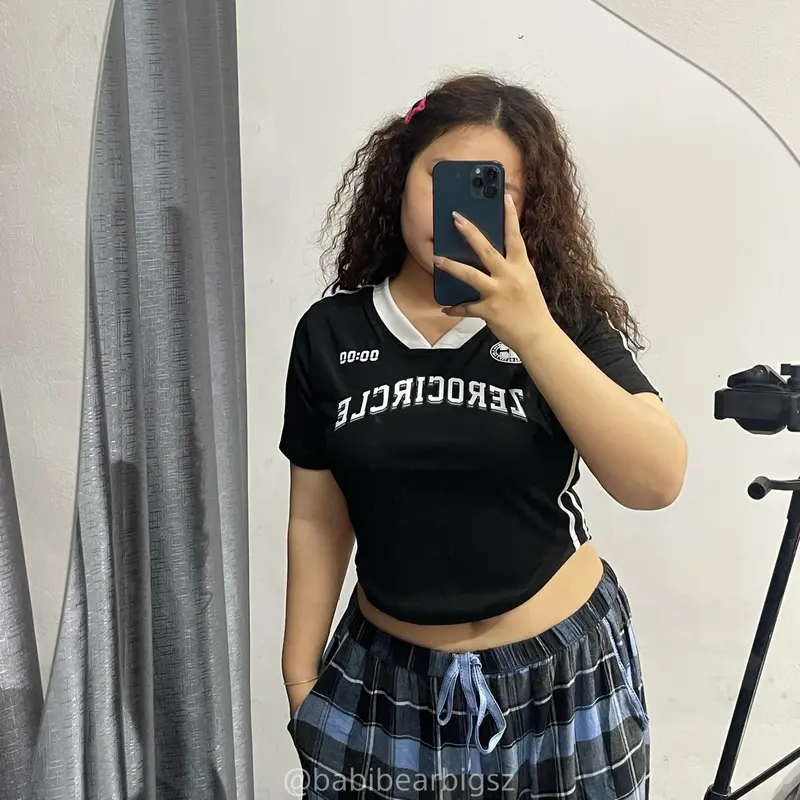 [BABIBEARBIGSZ] ÁO CROPTOP CHẤT TĂM LẠNH BIGSIZE 60-90KG 1