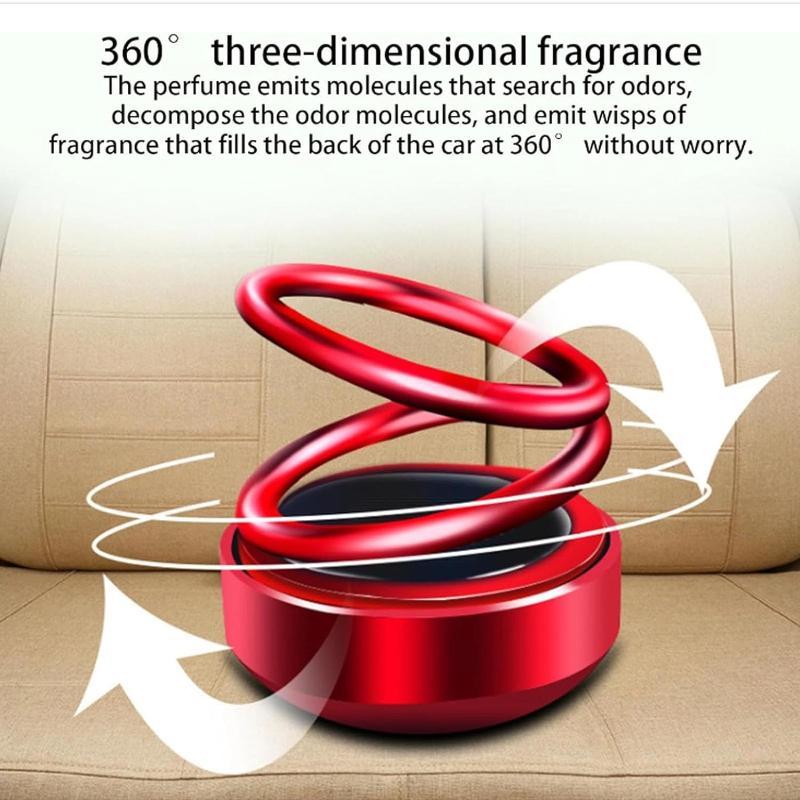 Car Aromatherapy Diffuser, Solar Powered Rotating Car Air Freshener, Solar Energy Rotating Air Freshener for Car & Home, Car Interior Decoration Accessories 3