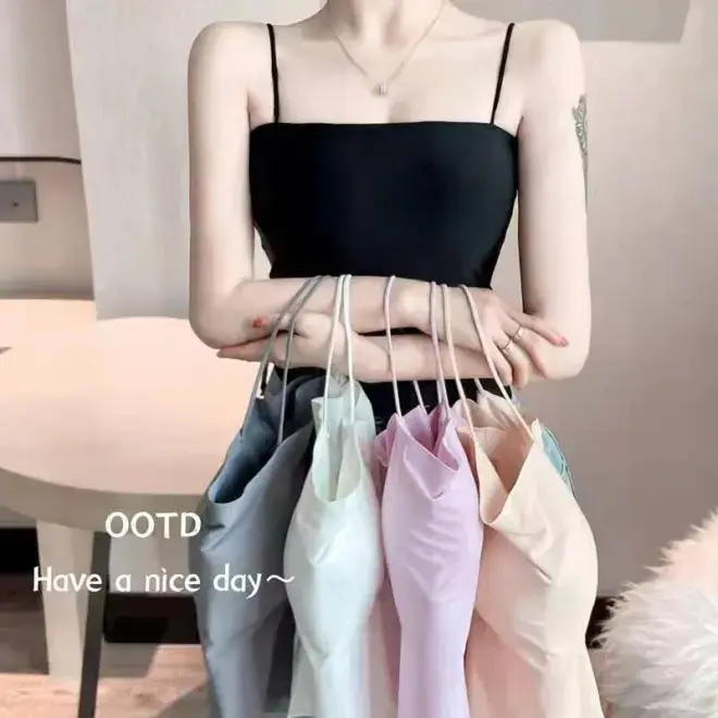 Dây treo nhỏ áo vest gợi cảm hở lưng  eo cao cô gái nóng bỏng áo ngực dây mảnh mặc bên ngoài