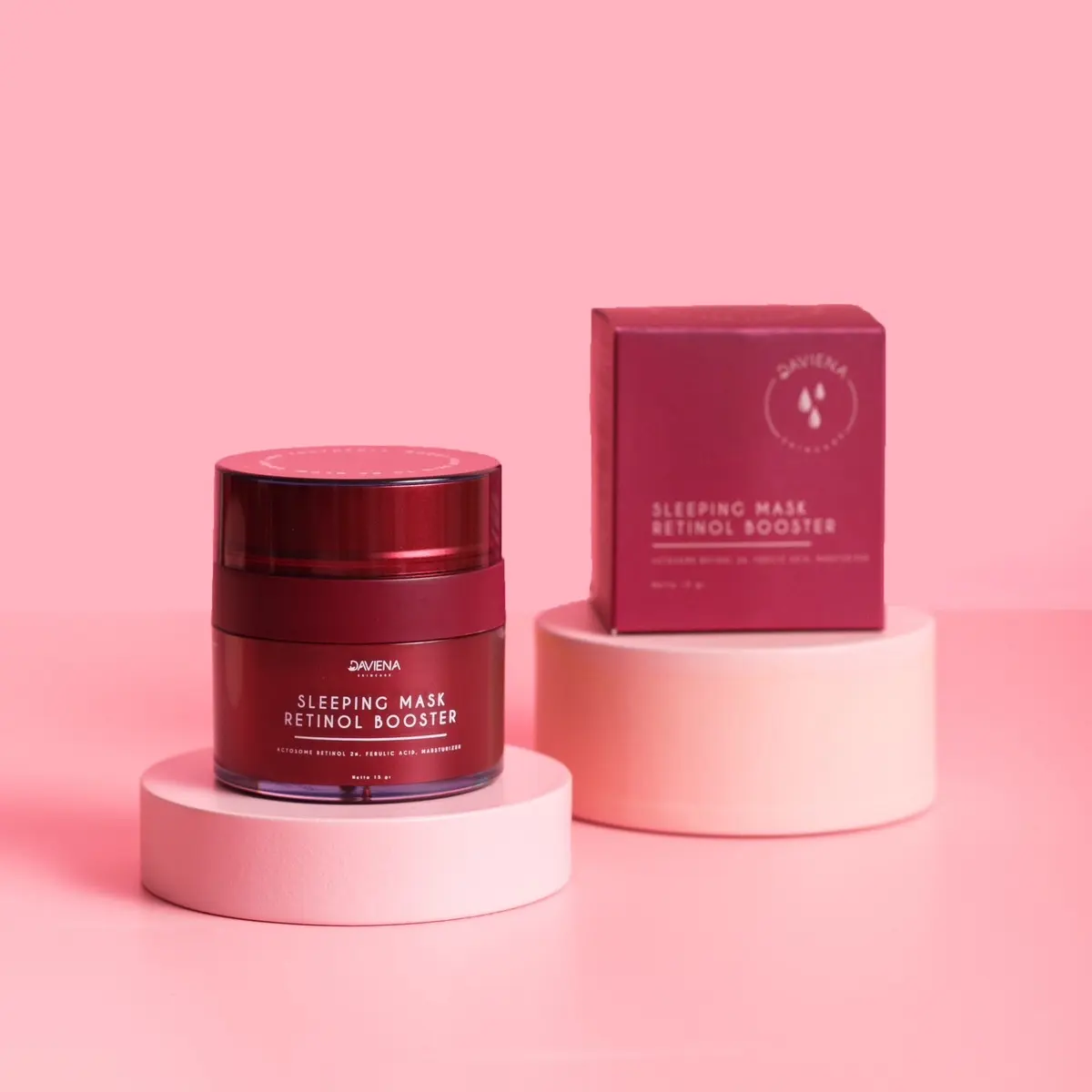 SLEEPING MASK RETINOL BOOSTER DAVIENA SKINCARE Semua Jenis Kulit Semua Jenis Kulit