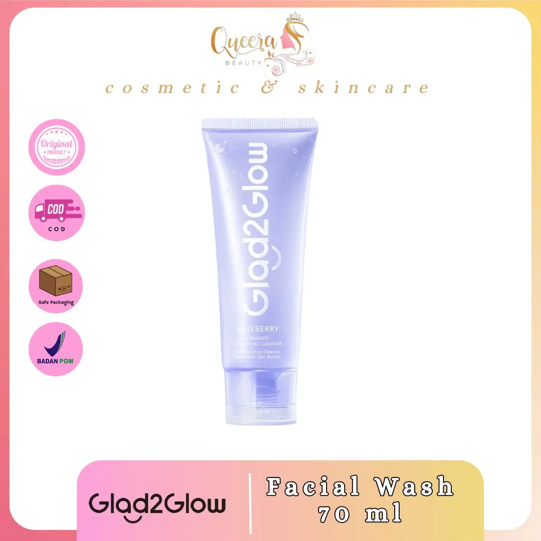 Glad2Glow BLUEBERRY CERAMIDE LOW PH GENTLE CLEANSER 70mL