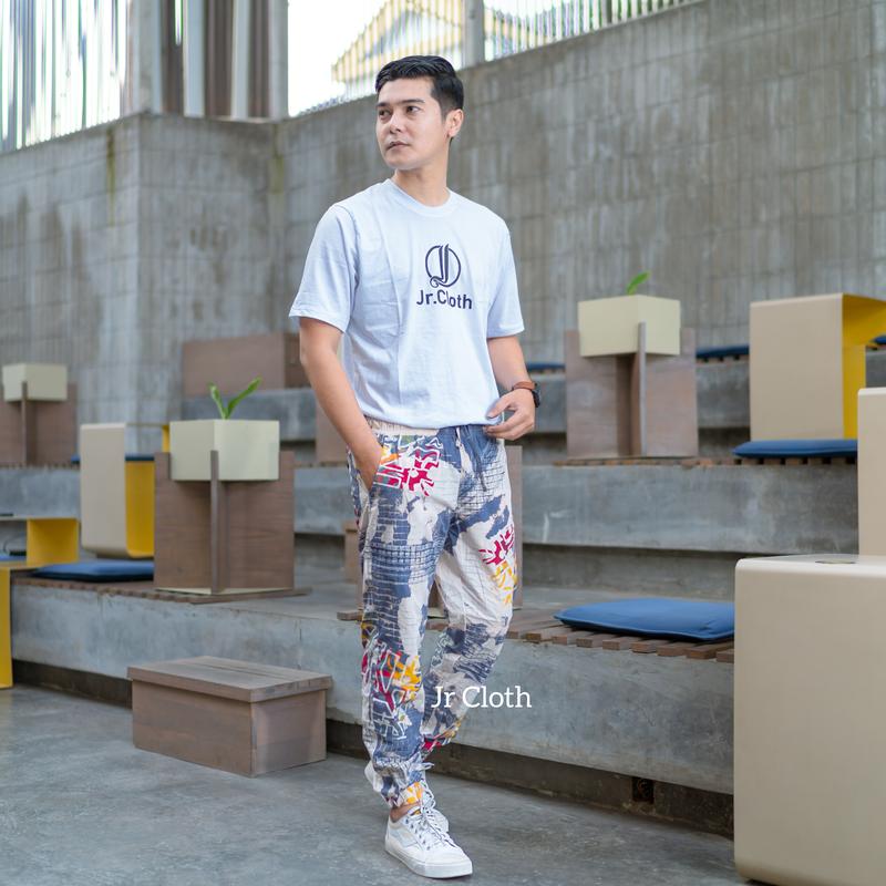 Jr Cloth ~ Celana Panjang Pria Motif Abstrak Sport 2