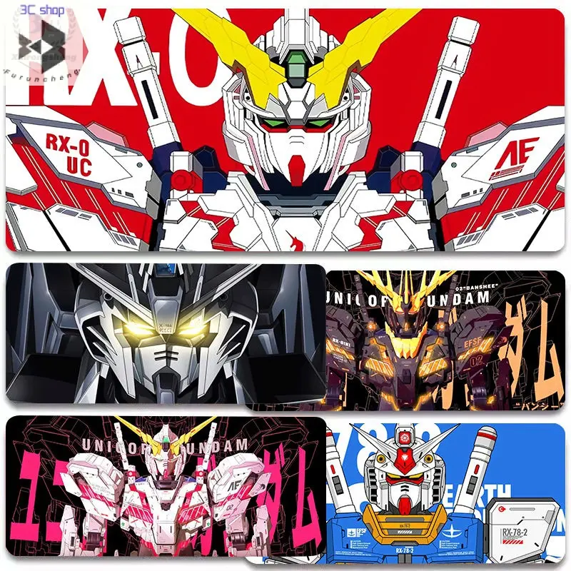 Pad tetikus animasi Gundam, pad papan kekunci permainan e-sukan super besar, pahlawan mudah alih, pad meja desktop menengah besar Mouse Komputer Computer