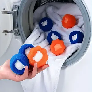 Bola Spon Pembersih Pakaian Anti Kusut Untuk Mesin Cuci