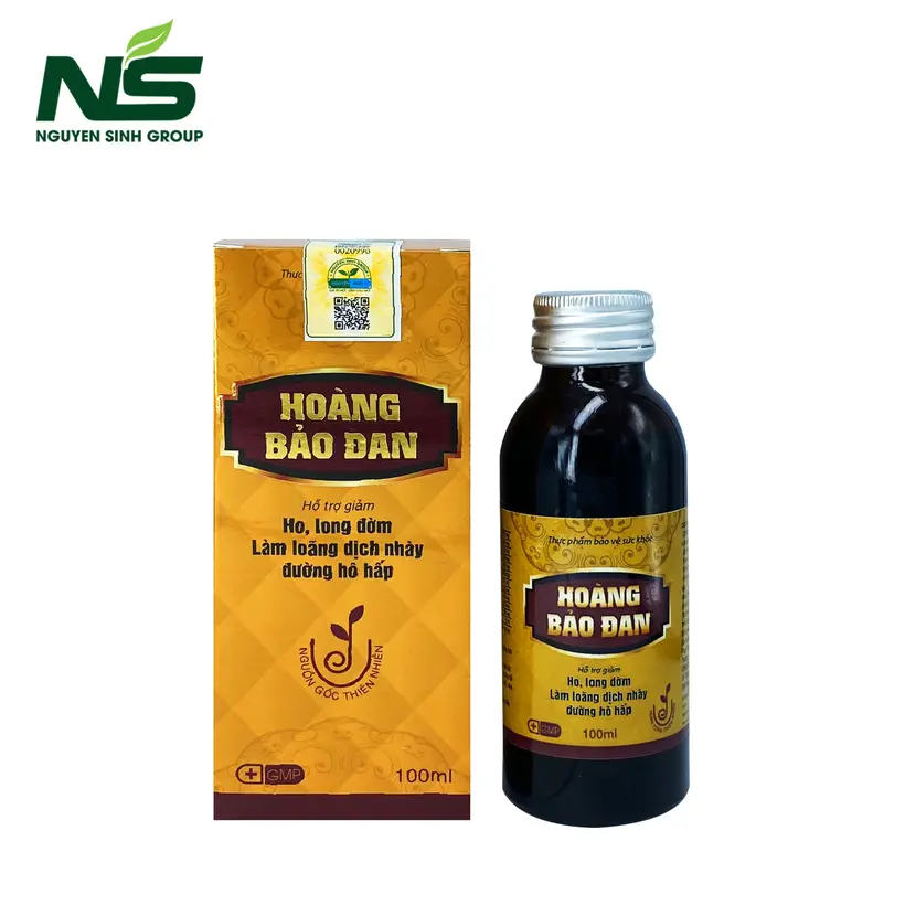 [Hoàng Bảo Đan] Hoàng Bảo Đan hỗ trợ giảm ho, long đờm 100ml
