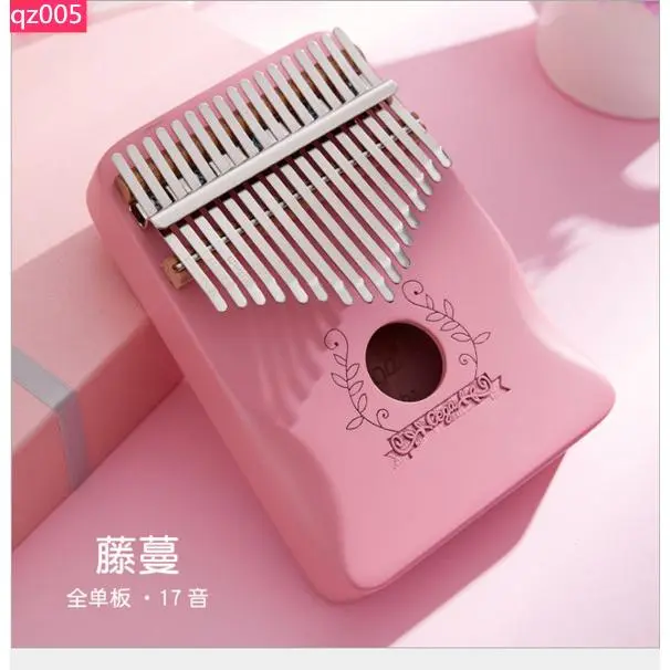 Kalimba 17 Keys Thumb Piano Mahogany Wood Musical Instrument for Beginner with Accessories [Ready Stock]