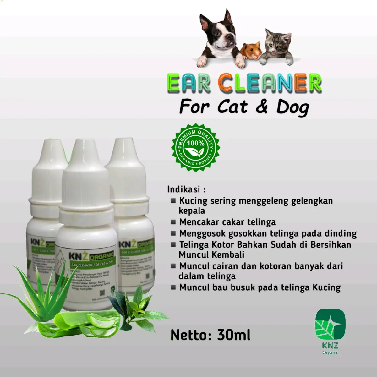 Obt Tetes telinga kucing dan anjing 10ml