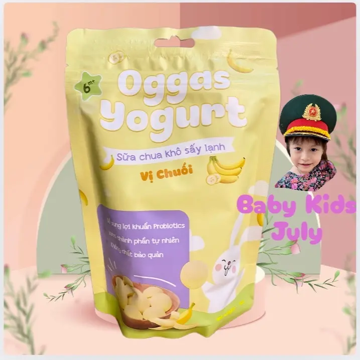 Sữa Chua Sấy Lạnh Oggas cho bé từ 6M+ vị Hoa quả
