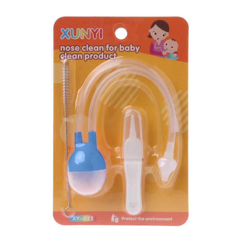 3pcs/set Newborn Baby Safety Nose Cleaner Kids Vacuum Suction Nasal Aspirator Set Infants Accessories Baby Care 1