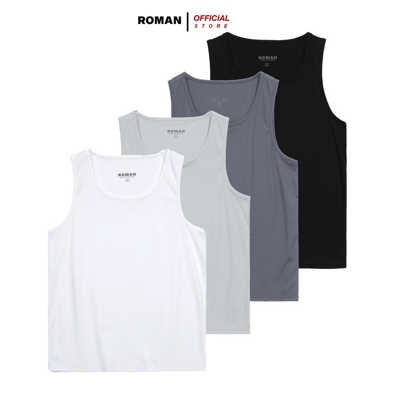 Áo ba lỗ nam sát nách cổ vuông chất thun co giãn tanktop trơn basic BL01