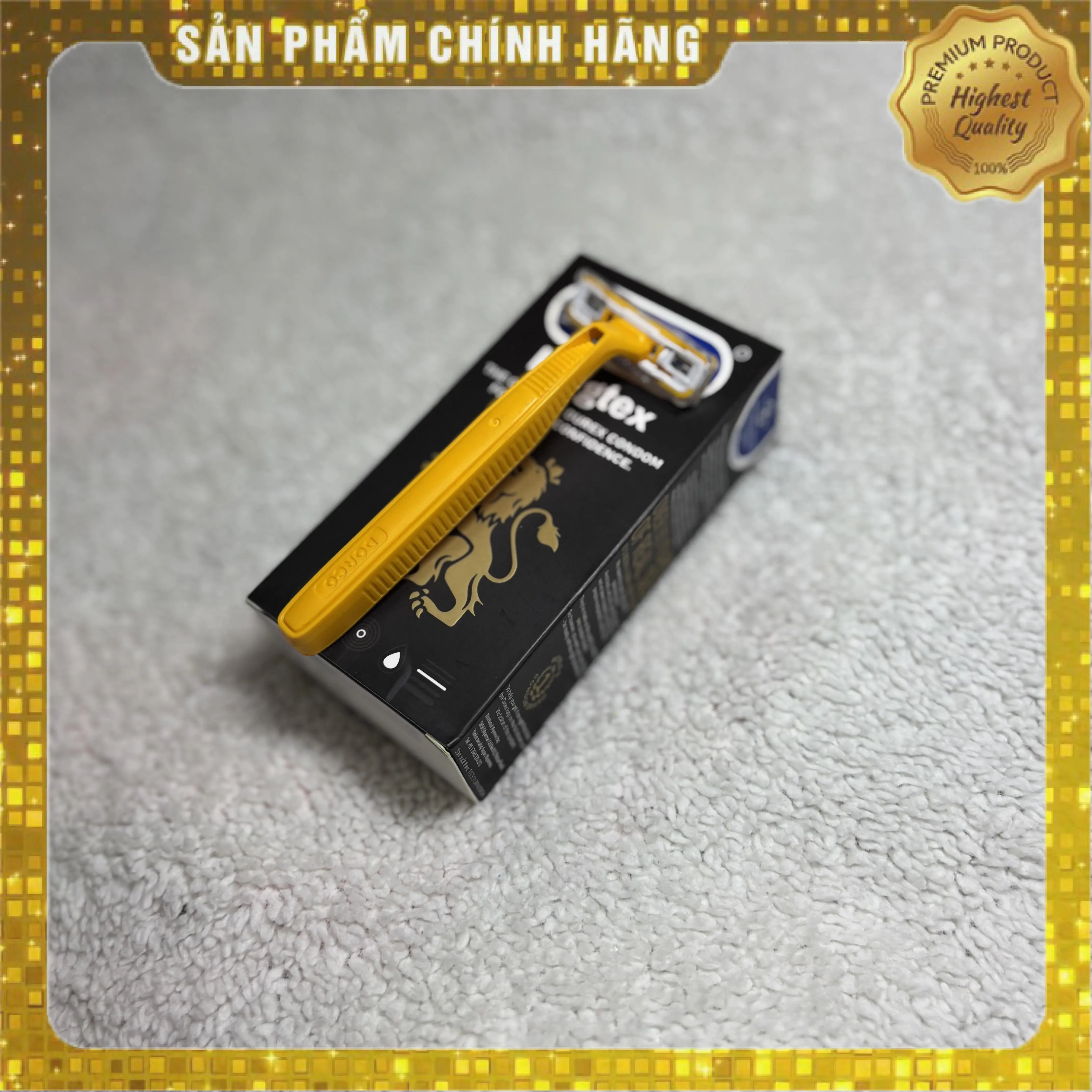 Hộp 12 chiếc Bao C//.S D.U.E/K dao cạo râu dùng 1 lần KingTech chính hãng chắc tay thon gọn, nhiều trơn, dai mềm mỏng phù hợp cho phái đàn ông muốn thỏa mãn nhu cầu, đồ gia dụng Penan Comany