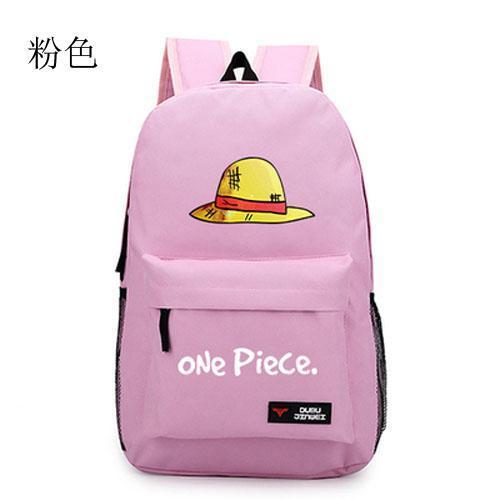 Product Introduction of Anime Pirate Luffy Straw Hat Bag Backpack Men's and Women's Backpacks Travel Simple Canvas Bag 4