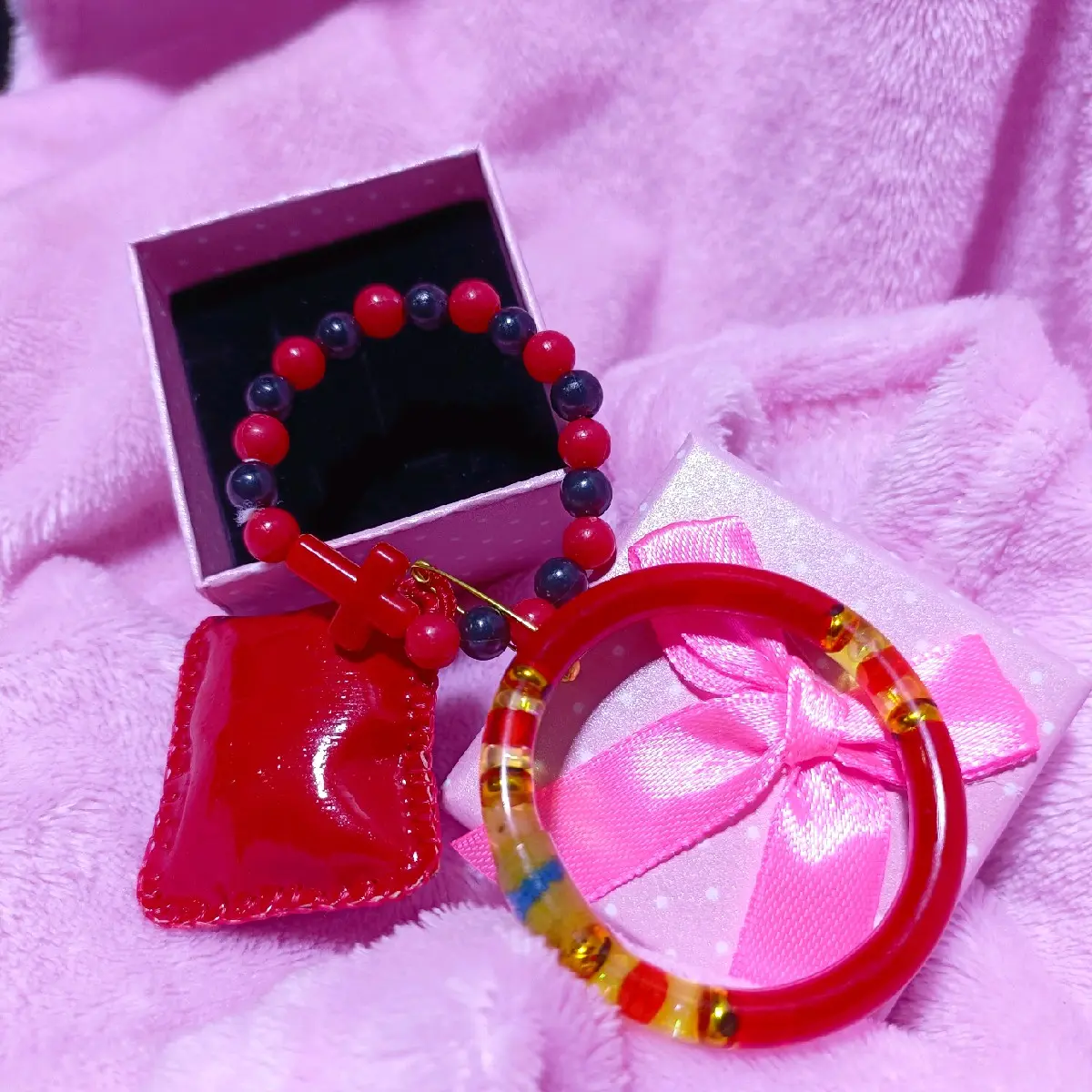 Bangle +kalmen for color red Baby Newborn
