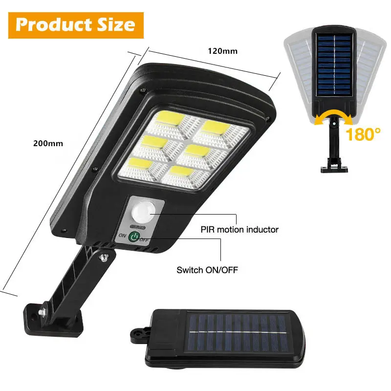 Lampu Jalan Tenaga Surya, Lampu Taman, Remote Control, Garansi 5 Tahun. Otomatis menyala saat gelap 2