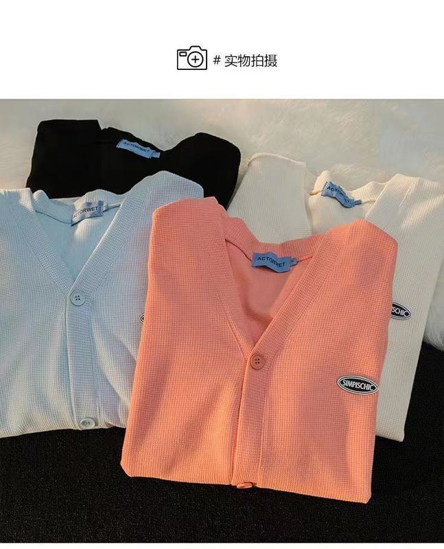 Product Introduction of Women Áo Len Cardigan Bánh Quế Thiết Kế Đẹp Cho Nữ, Phong Cách Lười Biếng Mùa Xuân Và Mùa Thu, Áo Khoác Dệt Kim, Dễ Phối Đồ, Thích Hợp Cho Học Sinh, Thời Trang, Áo Học Sinh Top 13