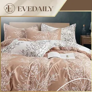 Bed Cover Set Brown Ara 90x200 - 200x200 - Evedaily