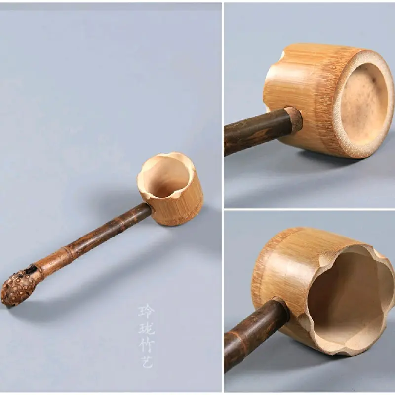 Gáo múc rượu, trà , nước bằng tre 5
