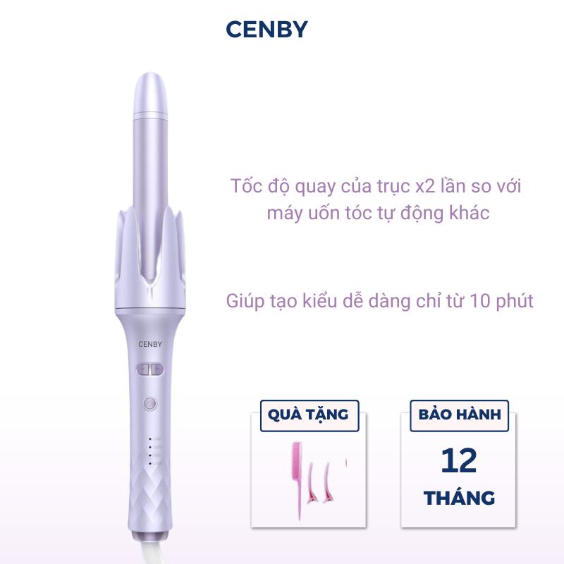 Máy uốn tóc tự động xoay 360 độ CENBY Pro Automatic Hair Styler chính hãng BH 12 tháng