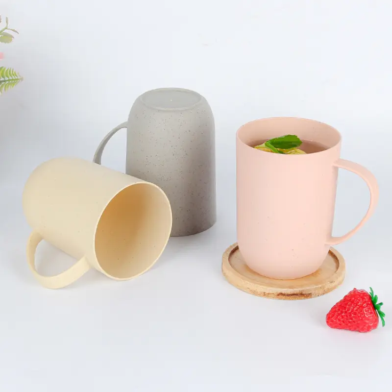 Wheat Straw Mouthwash Cup Household Teeth Brush Cup Washing Cup Brush Teeth Bulb Plastic Tumbler 1