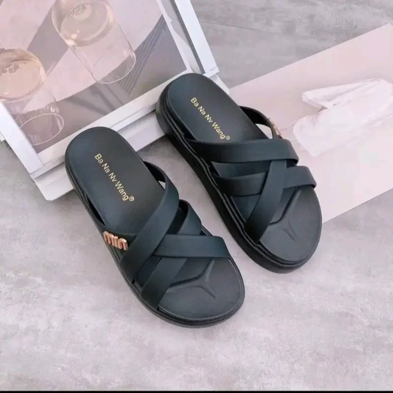 Dép  sandal phối dây lên chân -cao 4cm  hàng (qc) 3