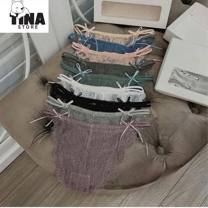  Combo10 quần lót Nữ ren sexy mêm mại dây 2 bên khuyết eo 2824 