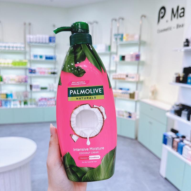 Dầu Gội Xả 2 Trong 1 Palmolive Sữa Dừa Chiết Xuất Thiên Nhiên Dưỡng Ẩm Tóc 600ML