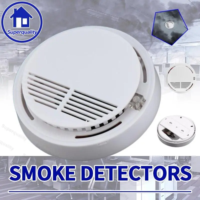 DEY Fire Smoke Photoelectric Sensitive Sensor Detector Smoke AlarmTester Cordless Home Family