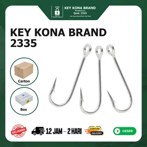 KEY KONA BRAND Kail Tidak Mudah Karat  KKB 2335 Isi 100pcs Size 5-20 Sangat Tajam dan Kuat