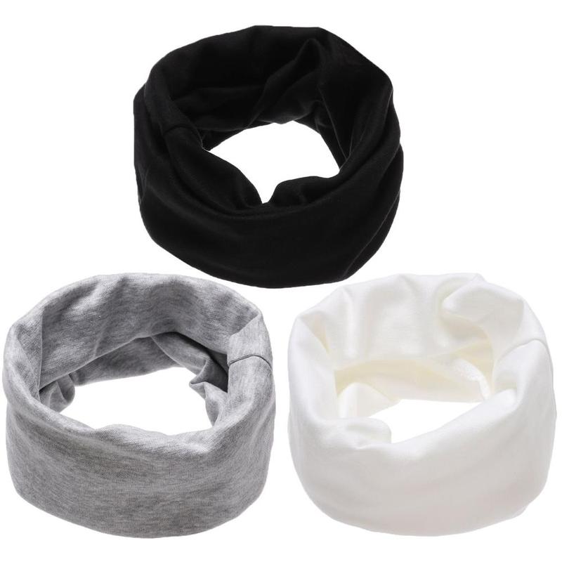 3PCS Multipurpose Bandana Long Scarf Face Bandana Mask Windproof Neck Warmer Cotton Children Cotton Scarf Collar Scarves 1